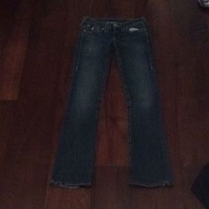 True religion boot cut blue jeans